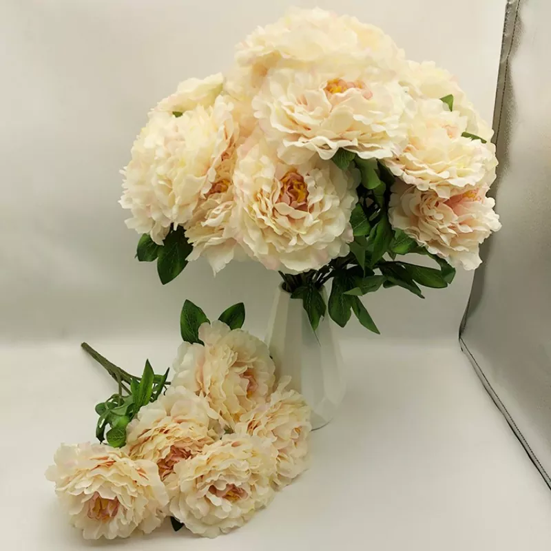 5 Köpfe künstliche Pfingstrouze Bouquet