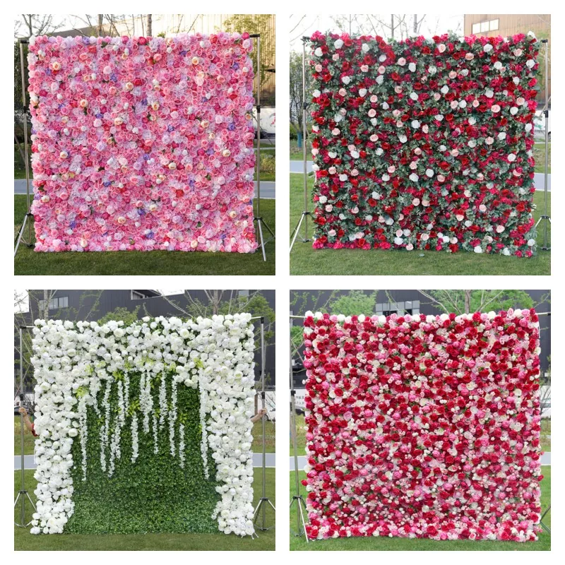 Künstliche Blumenwand