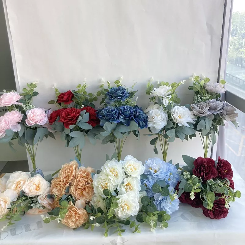 Eukalyptus verlässt falsche Pfingsträule Bouquet